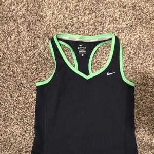 Navy blue nike dri fit tank top